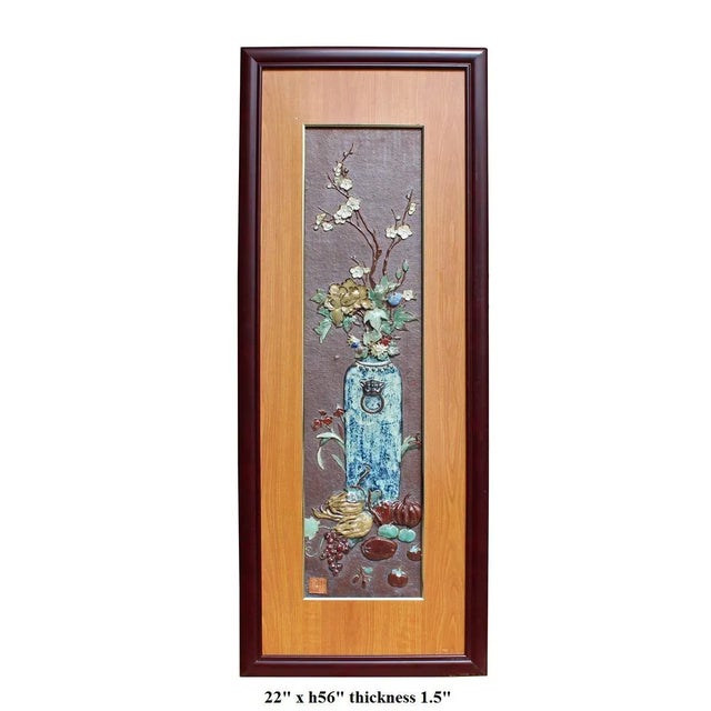 Ceramic Chinese Ceramic Flower Scenery For Sale - Image 7 of 7