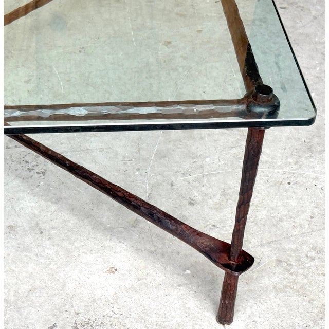 Banci Modern Hand-Hammered Iron Coffee Table, Giovanni Banci for Hermès For Sale - Image 4 of 14