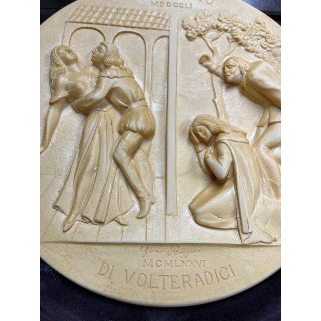 Mediterranean Rigoletto Alabaster La Scala Ruggeri Opera Plate For Sale - Image 3 of 7
