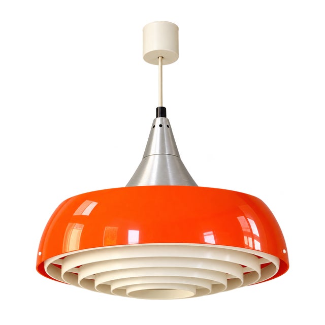 Vintage Pendant Light in Aluminum, 1970s For Sale - Image 10 of 10