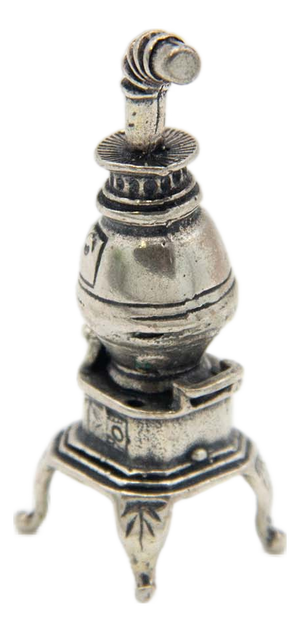 Miniature Silver Salamander with Four Support Legs