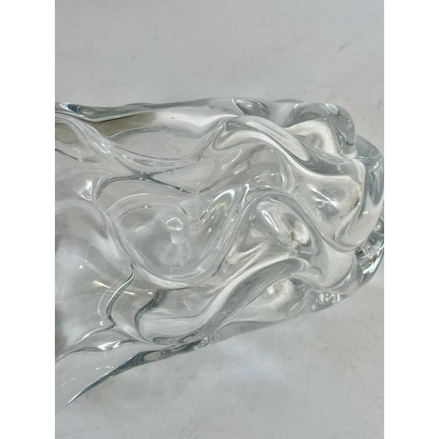 Crystal Glass Vase, France, 1970s For Sale - Image 6 of 9