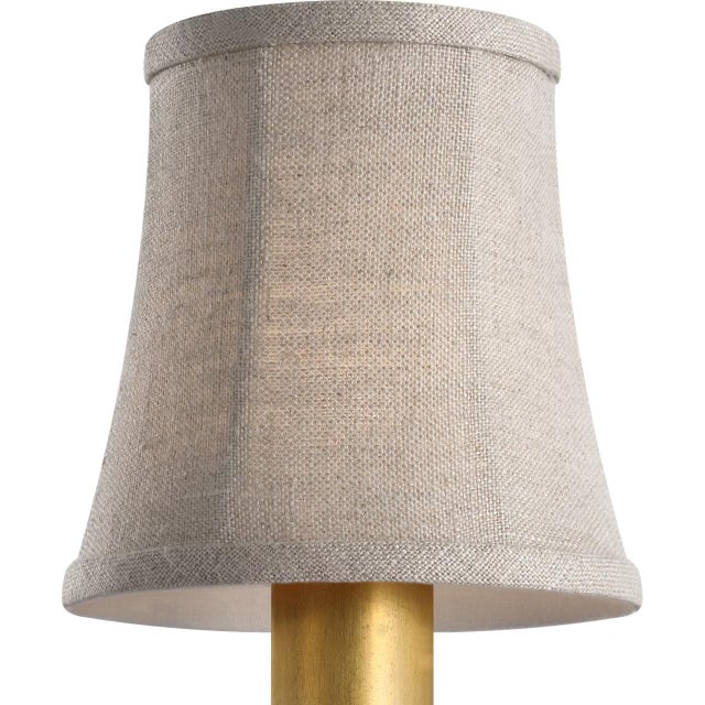Traditional Visual Comfort Signature 4" Natural Linen Bell Empire Shade For Sale - Image 3 of 3