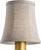 Traditional Visual Comfort Signature 4" Natural Linen Bell Empire Shade For Sale - Image 3 of 3