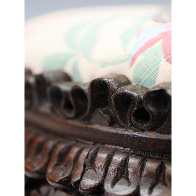 Victorian Paradise Line Stool in Bennison, 1880 For Sale - Image 6 of 18