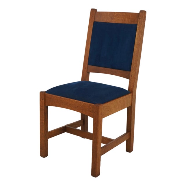 Stickley Mission Oak Arts & Crafts Side Chair For Sale