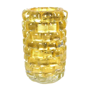 Gold Leaf 24kt Glass Vase the Wall by Made Murano Glass, 2021