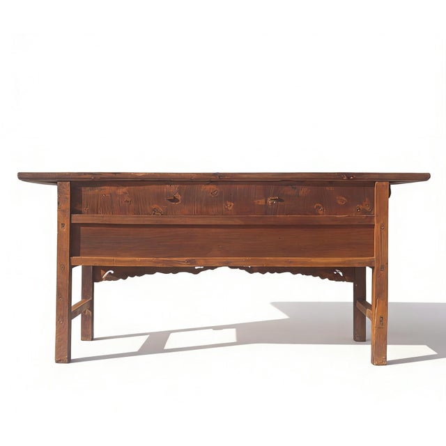 Mid 19th Century Antique Chinese 72" Long Apothecary Cabinet For Sale - Image 5 of 5