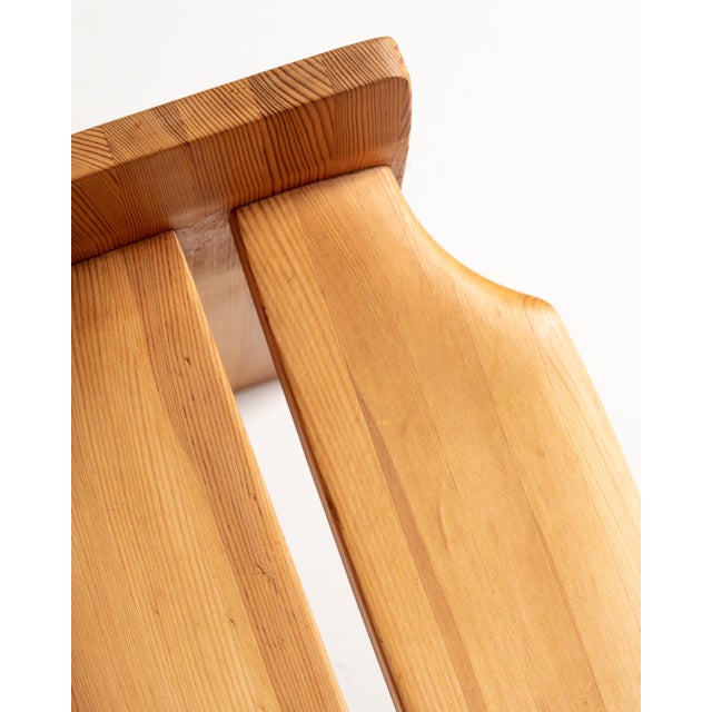 1960s Jonte Stool in Pine by Gilbert Marklund for Furusnickarn Ab, Sweden, 1969 For Sale - Image 5 of 8