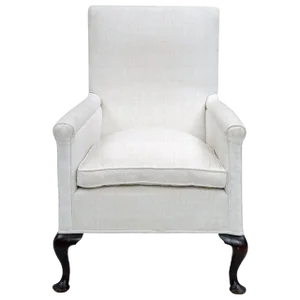 Upholstered High Backed Armchair, circa 1860