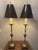 Monumental John-Richard lamps. These are tall and make a statement! Shade is 13in round and lamp is 46in tall (including...