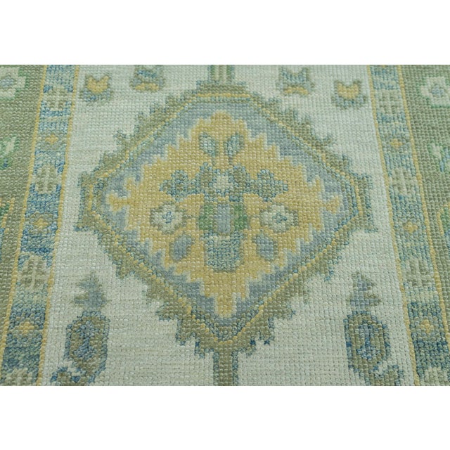 Turkish Turkish Oushak Rug 2'10" x 12'7" #19169 For Sale - Image 3 of 8