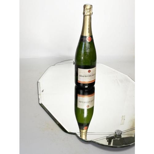 1940s Art Deco Wall Mirror with Beveled Edge, France, 1940s For Sale - Image 5 of 10