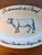 French Country Vintage Williams-Sonoma 'Je Demande du Boeuf' Blue and White Oval Steak Platter For Sale - Image 3 of 7