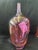 Amazing Colorful Spiral Glass Vase 13.5" Height, 6" Diameter at widest point. This is an original Hand Blown piece by Buzz...
