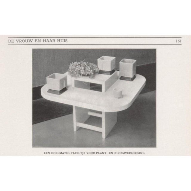 Vintage Cubic Flower Pots by A.D. Copier, 1920s, Set of 4 For Sale - Image 4 of 6