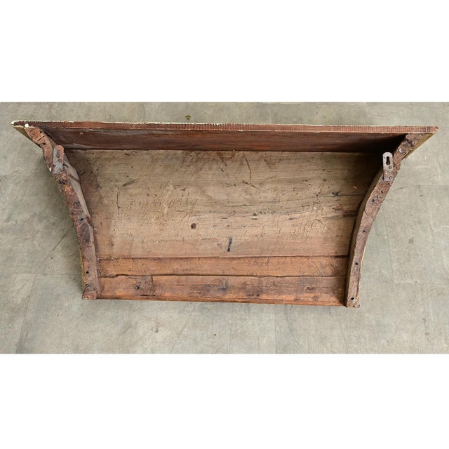 Portuguese 18th Century Painted and Gilt Wall Console For Sale - Image 12 of 13