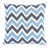 Schumacher Vedado Ikat 24" Pillow in Indigo For Sale