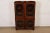 A gorgeous antique Arts & Crafts bookcase cabinet In the manner of R.J. Horner & Co. USA, Circa 1920s Carved mahogany,...