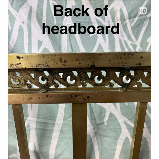 Vintage Twin Size Brass Bed For Sale - Image 13 of 14