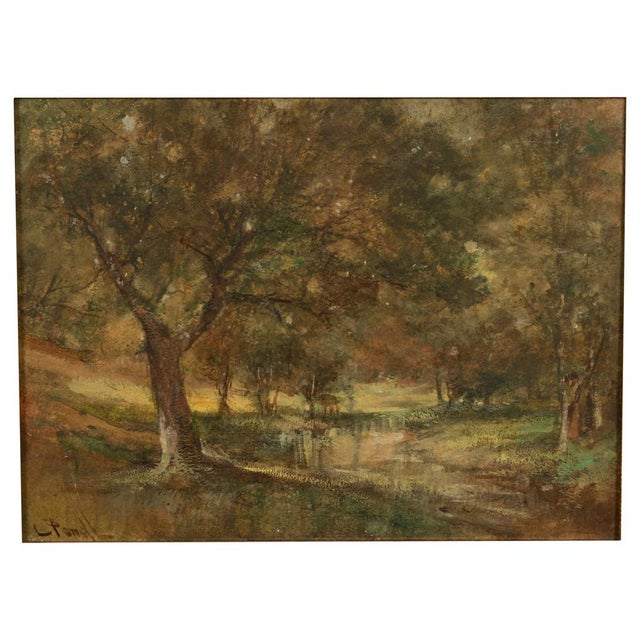 Impressionist Antique American Impressionist Luminist Painting "River Ridge" Virginia by Lucien Whiting Powell, 1890 For Sale - Image 3 of 15