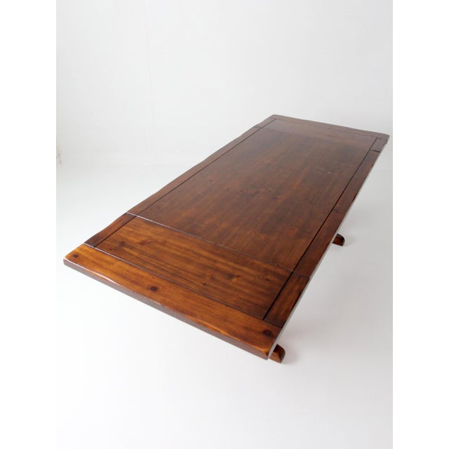 Vintage Spanish Style Trestle Dining Table For Sale - Image 17 of 17