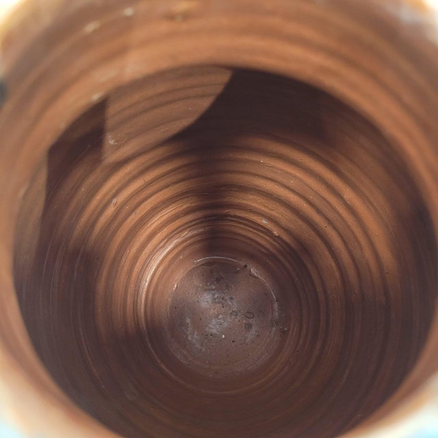 20th Century Turquoise Glazed Ceramic Vase, France, 1970s For Sale - Image 10 of 13