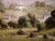 Late 20th Century Large Impressionistic European Village Landscape Oil Painting in Custom Gold Frame For Sale - Image 11 of 18