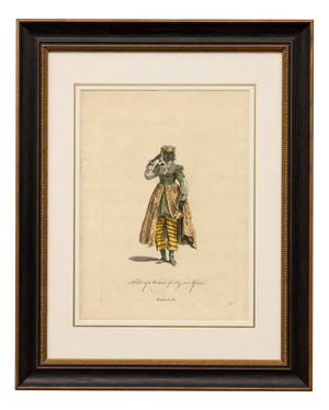 European School Artist, Habit of a Woman of Fez in Africa, 1749, Engraving