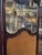 Antique Art Nouveau French Style Three Panel Dressing Screen With 3 Glass Panels For Sale - Image 10 of 11