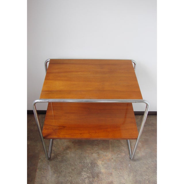 Wood Bauhaus B12 Side Table by Marcel Breuer for Thonet, Czechoslovakia, 1930s For Sale - Image 7 of 16