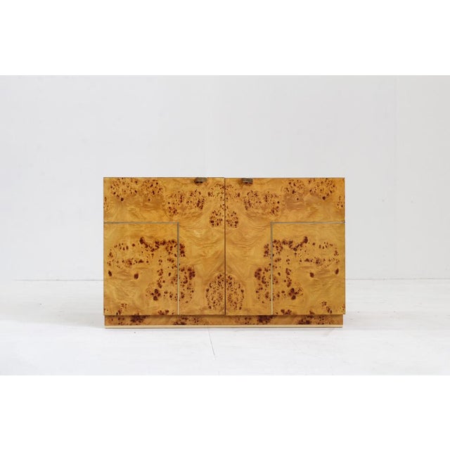 Vintage Italian Burl Wood Sideboard, 1970s For Sale - Image 3 of 7