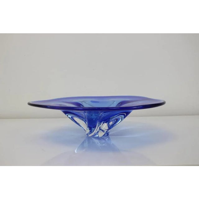 Made in Czechoslovakia. Made of art glass. Good original condition. This piece is attributed to the mentioned...