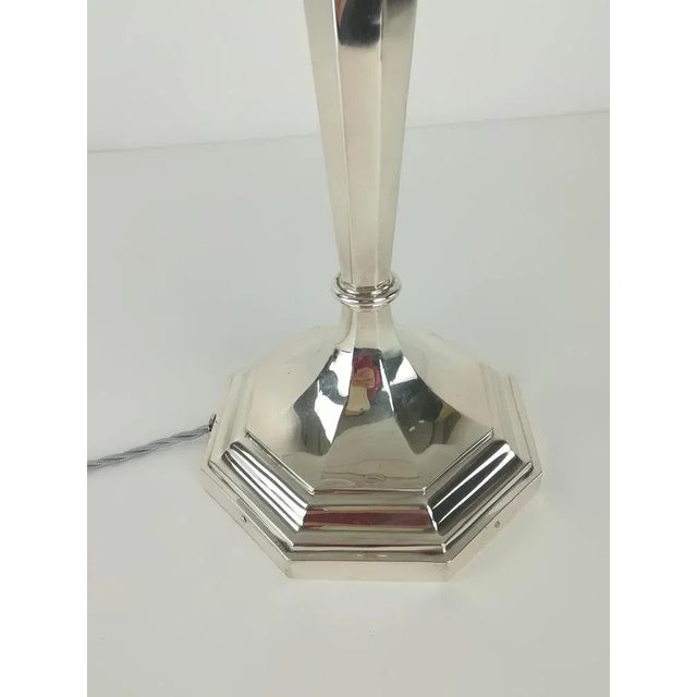 Sterling Silver Table Lamp, 1910s For Sale - Image 5 of 9