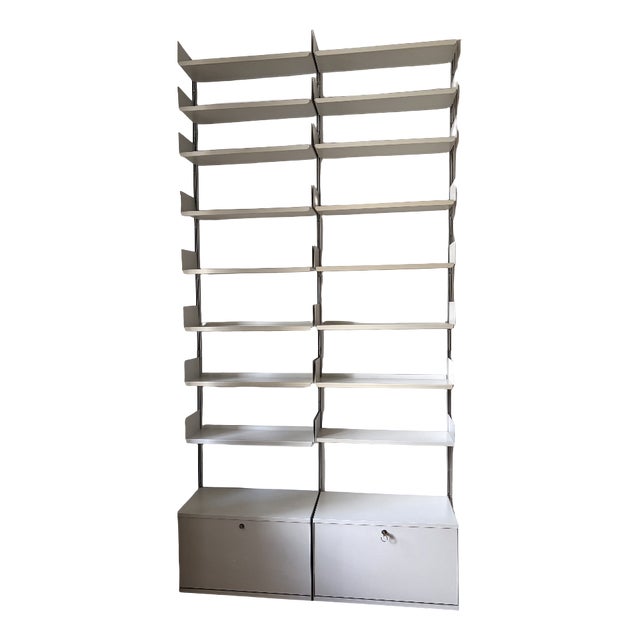 Bookshelf with 16 Shelves by Dieter Rams for Vitsoe, Germany, 1960s For Sale