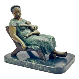 Mother and Child – Bronze Sculpture by Martin González Perez, Signed & Numbered