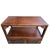 Wood Chinese Open Carving Narrow Wood Grain Brown Side Table Cabinet For Sale - Image 7 of 11