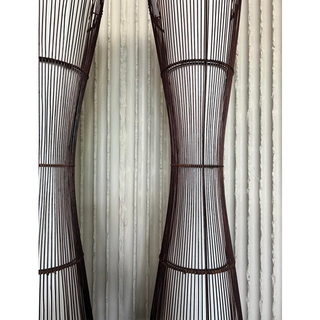 Mid-Century Modern French Sculptural Kobe Floor Lamps, Set of 2 For Sale - Image 3 of 11