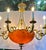Large 1980s 12-Light Empire Style Chandelier With Alabaster Bowl For Sale - Image 9 of 12