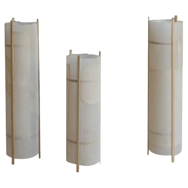 Luminion Tubular Table Lamps by Mylene Niedzialkowski, Set of 2 For Sale