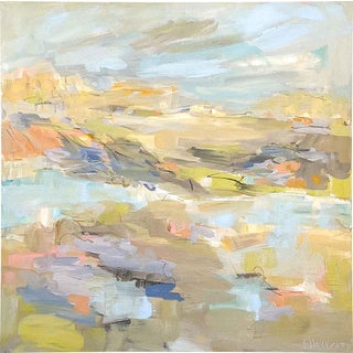 Contemporary Fine Art Abstract Painting 'Miles and Miles' by Artist Pamela Wingard For Sale