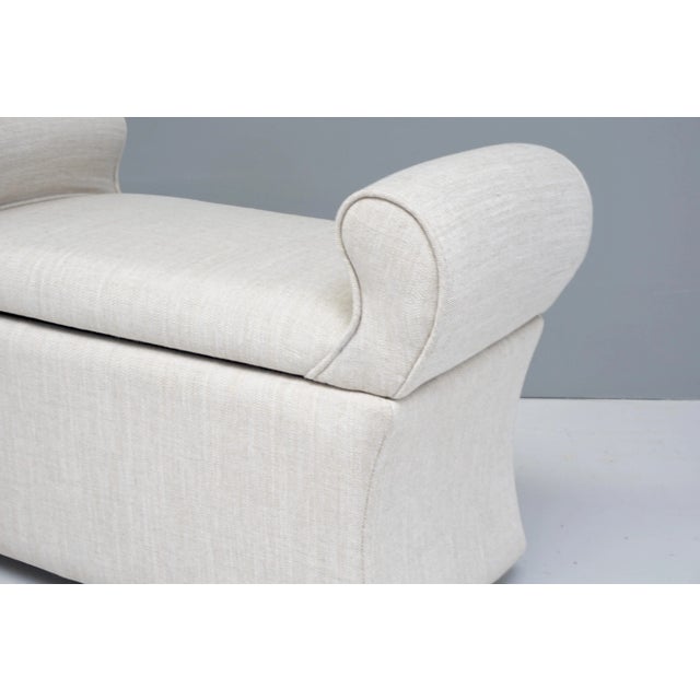 Wood Antique Ottoman, 1900 For Sale - Image 7 of 9