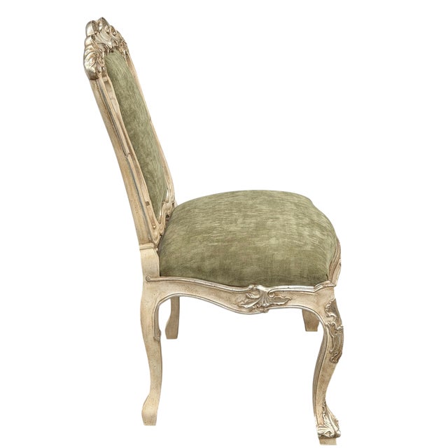 18th C Style Rococo Giltwood Side Chair by Randy Esada Designs