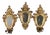 Small Carved Gilded Mirrors, Set of 3 For Sale