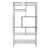 Design Institute of America Chrome and Glass Etagere For Sale