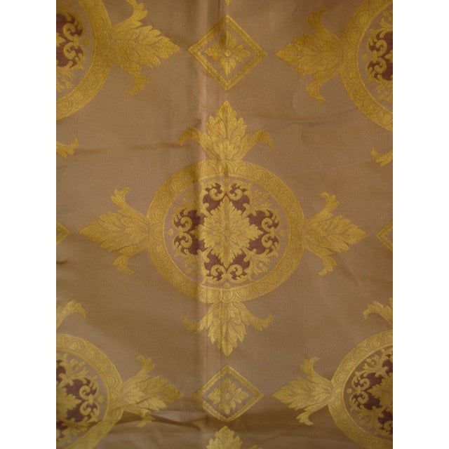 Textile Mid 19th Century Pair of French Empire Silk Panels Over 10 Yards For Sale - Image 7 of 12