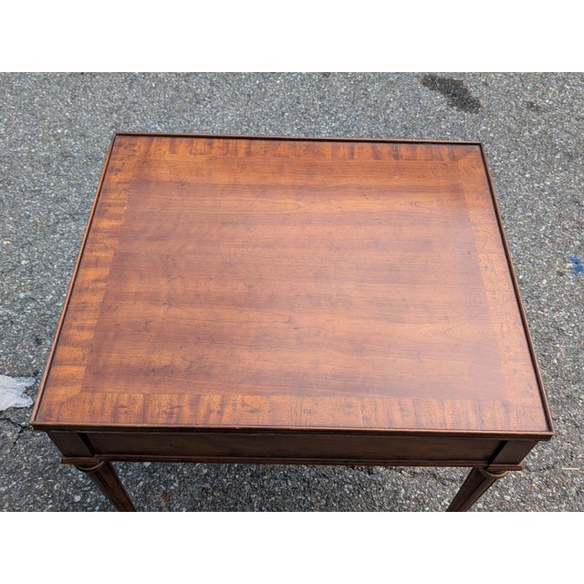 Mid-Century Modern Vintage Heritage Single Drawer End Table For Sale - Image 3 of 11