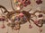 Mid-Century Modern Vintage Boho Six-Arm Chandelier in Ceramic and Gilt Brass For Sale - Image 3 of 10