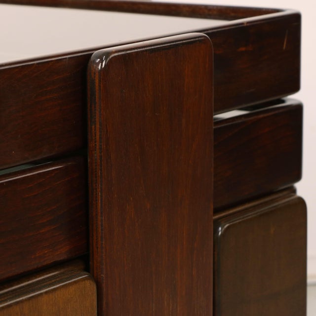 Glass Mod. 784 Nesting Tables by Gianfranco Frattini for Cassina, 1970s, Set of 3 For Sale - Image 6 of 8