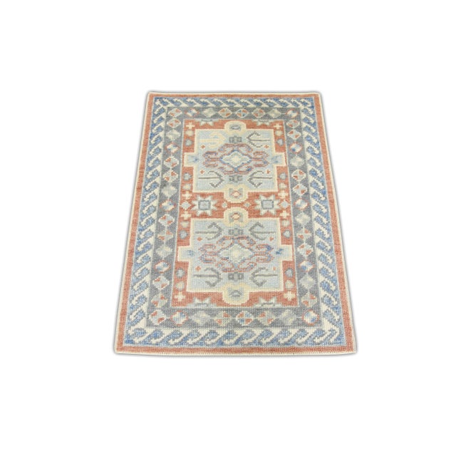 Early 21st Century Modern Turkish Oushak Rug 2'4" x 3'4" For Sale - Image 5 of 6
